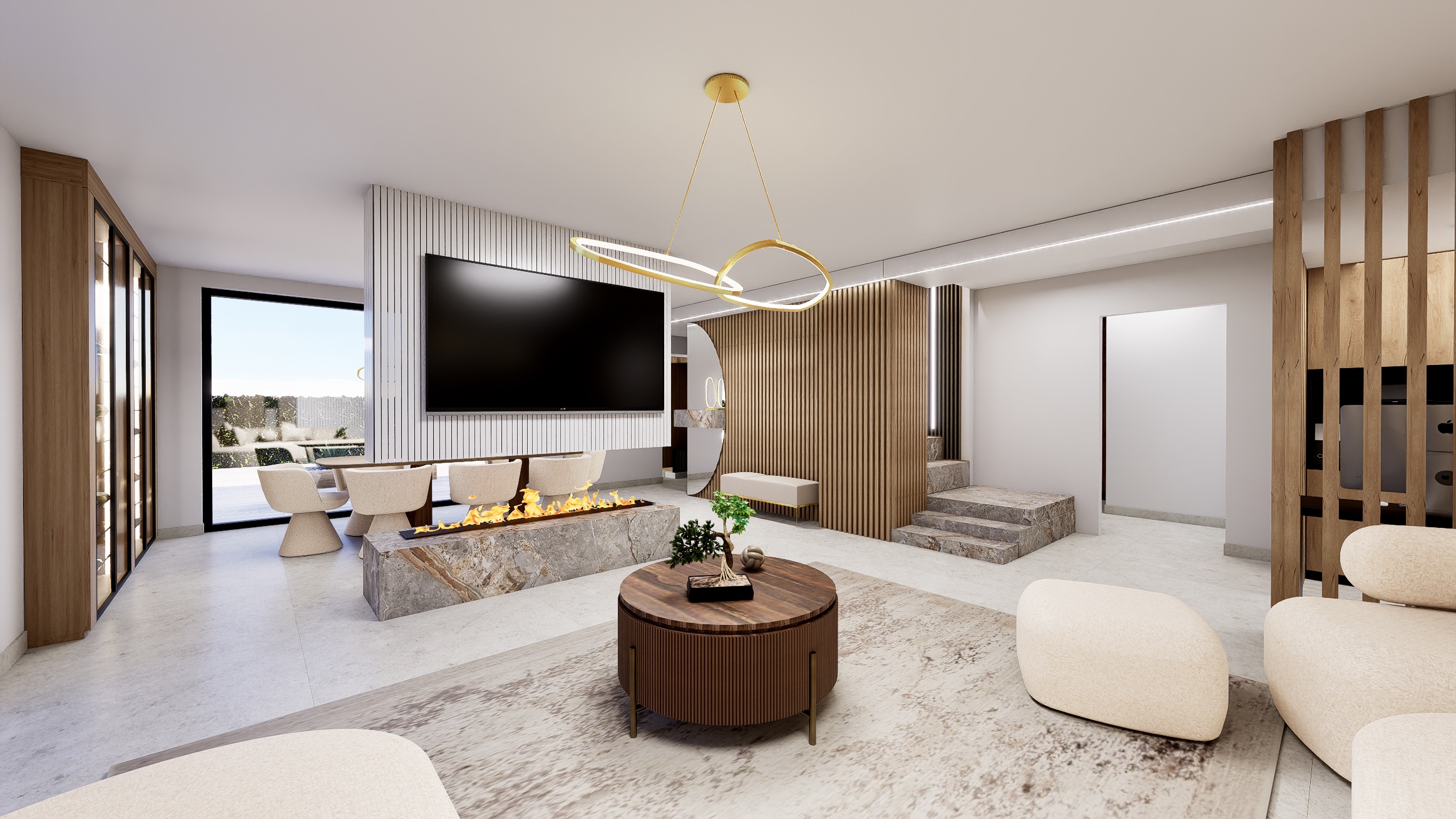 EniVie Interiors — modern nappali enteriőr