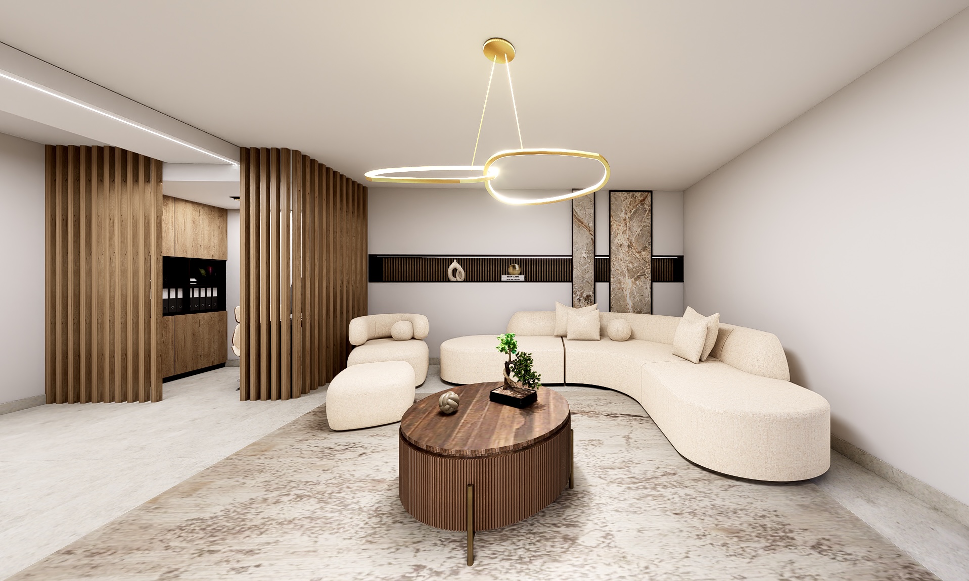 EniVie Interiors — elegáns nappali