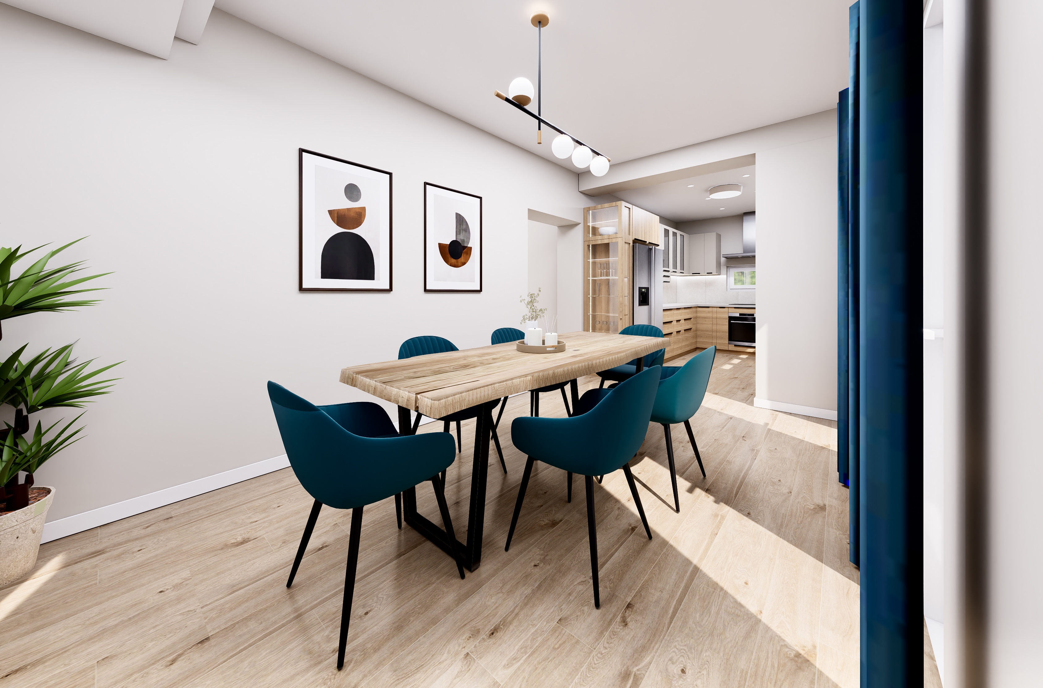 Egységes térélmény, finom kontrasztokkal