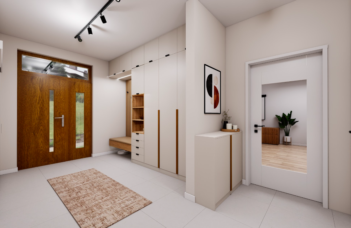 Egységes térélmény, finom kontrasztokkal